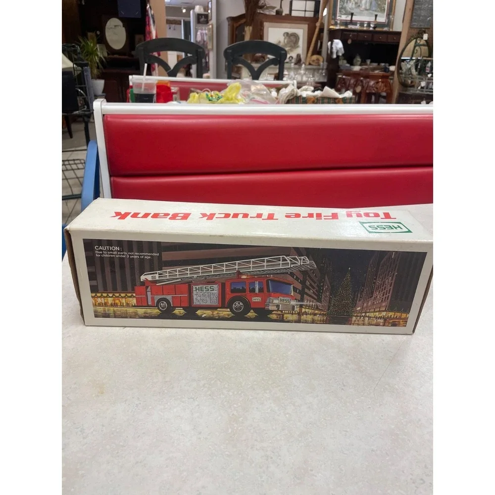 Vintage 1986 HESS Red Toy Bank Track